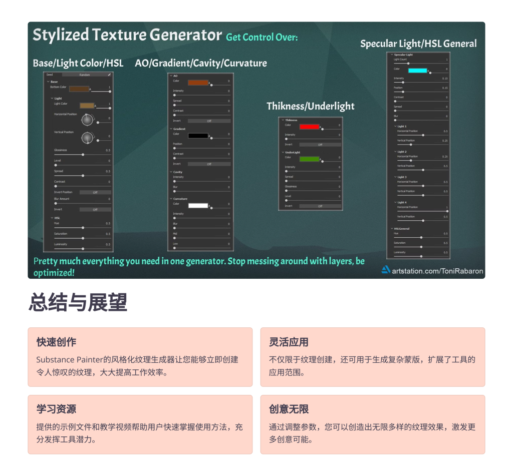图片[6]-Substance Painter 的风格化纹理生成器，由 Anton Rabarskyi 提供 Stylized Texture Generator for Substance Painter by Anton Rabarskyi-虚幻之初