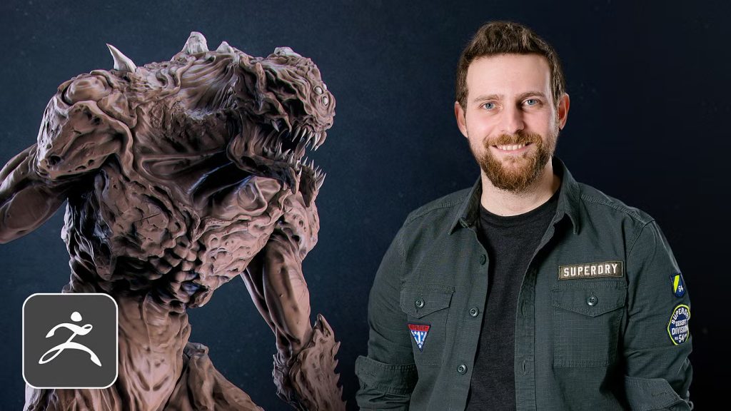 在 ZBrush 中雕刻：从概念艺术到最终生物-虚幻之初