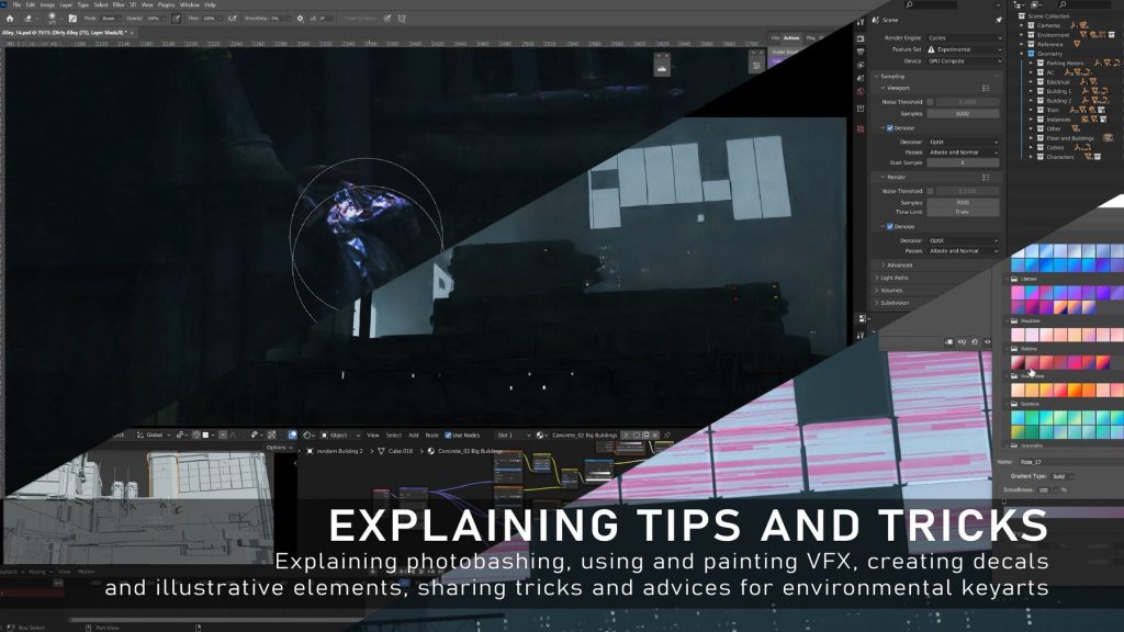 Blender 叠加绘画 环境概念艺术 Vol.1 – 叠加、照片处理和优化键艺  -虚幻之初