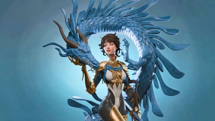 Blender：龙女模型-虚幻之初