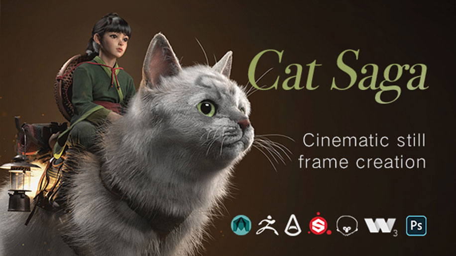 Cat Saga：创建高级 3D 概念艺术模型-虚幻之初