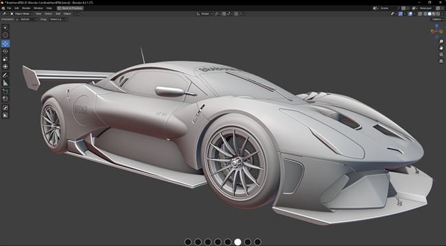 3D 塑性的高细节汽车曲面建模：Brabham BT62-虚幻之初