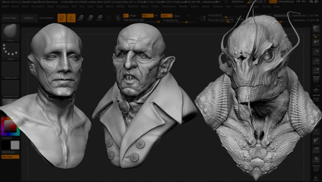 虚拟化妆设计：第一卷 – 与 Neville Page 一起在 ZBrush 中设计角色-虚幻之初