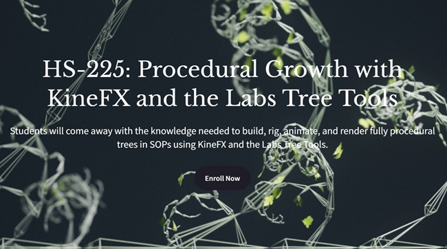 Houdini 学校 – HS-225 使用 KineFX 和 Labs Tree Tools 进行程序化生长-虚幻之初