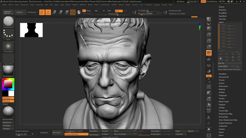 图片[4]-ZBrush 中的角色概念雕刻-虚幻之初