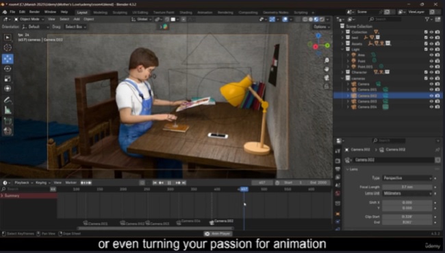 学习 Blender 3D 角色动画 – 制作短片-虚幻之初