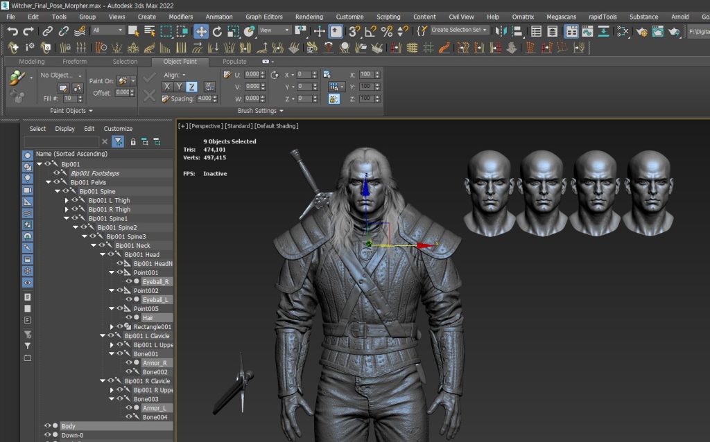 图片[12]-ZBrush 全流程创建超写实角色巫师 3D 游戏人物建模雕刻教程-虚幻之初