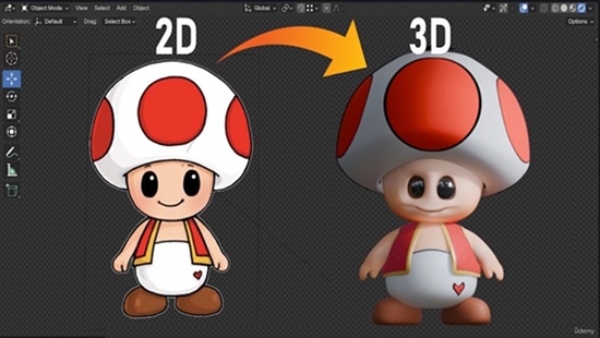 图片[2]-– 在 Blender 中为初学者将 2D 图像转换为 3D 模型-虚幻之初