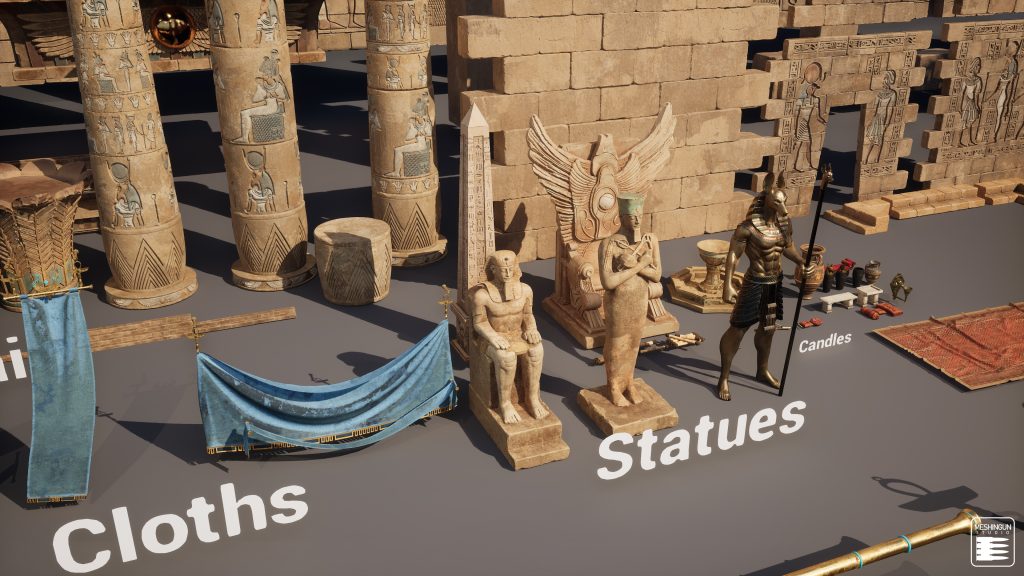 图片[19]-法老遗产：埃及神庙 UE5  Pharaoh’s Legacy: Egyptian Temple Megapack UE5-虚幻之初