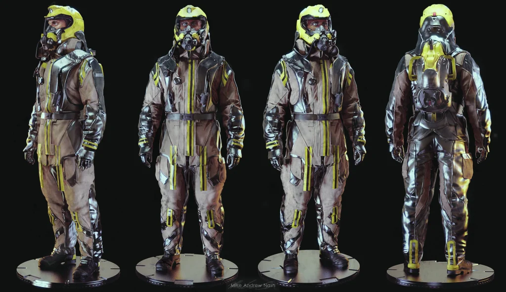 未来派消防员角色概念教程（Zbrush、Keyshot、Photoshop）-虚幻之初