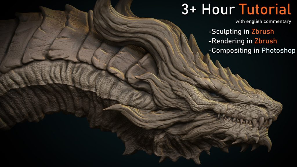 图片[2]-教程 – Zbrush 中的 Dragon Concept + 40 VDM 画笔-虚幻之初