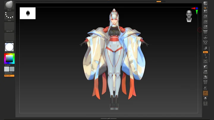 图片[9]-使用 ZBrush 进行艺术卡通风格的角色建模-虚幻之初