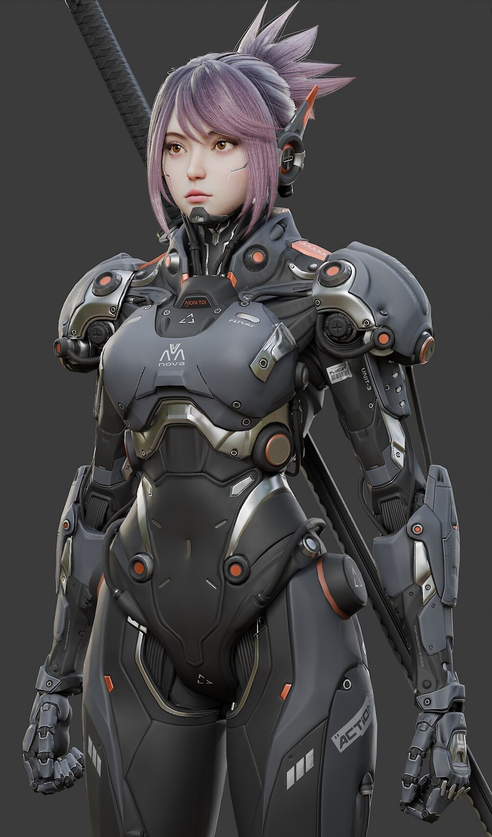 图片[3]-机器人女孩建模全流程视频和源文件 – Blender 4.0-虚幻之初