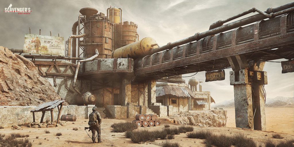 5-Gumroad – Scavengers Refinery EP.2 – 使用 Substance Painter 进行环境纹理处理-虚幻之初