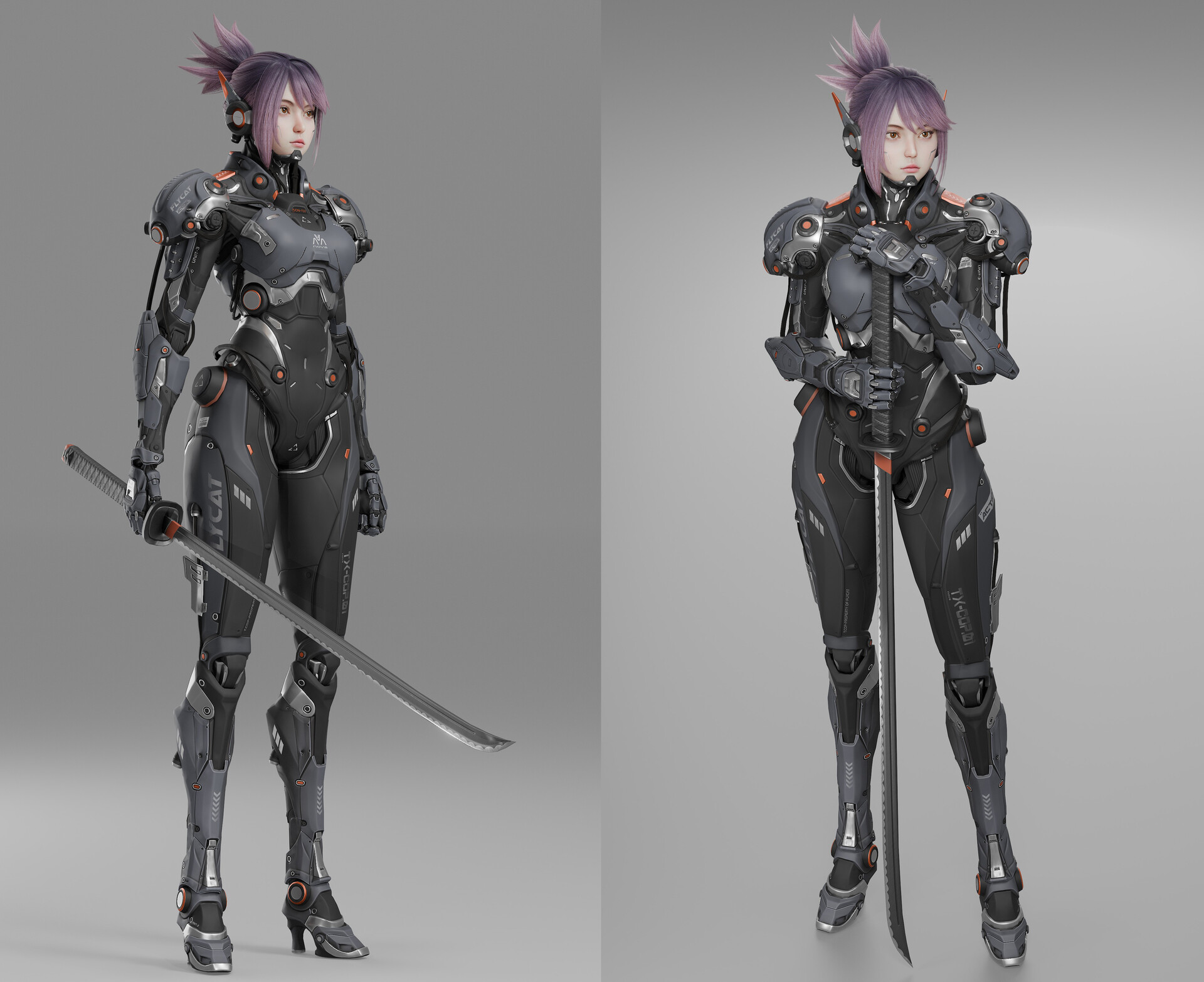机器人女孩建模全流程视频和源文件 – Blender 4.0-虚幻之初