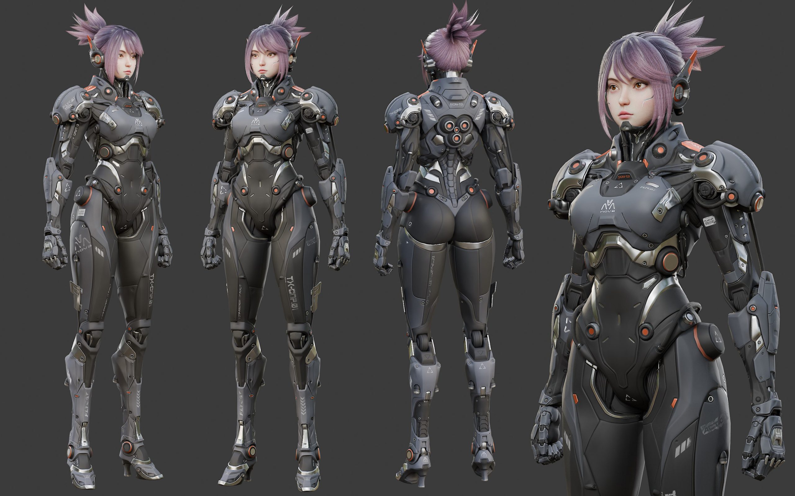 图片[2]-机器人女孩建模全流程视频和源文件 – Blender 4.0-虚幻之初