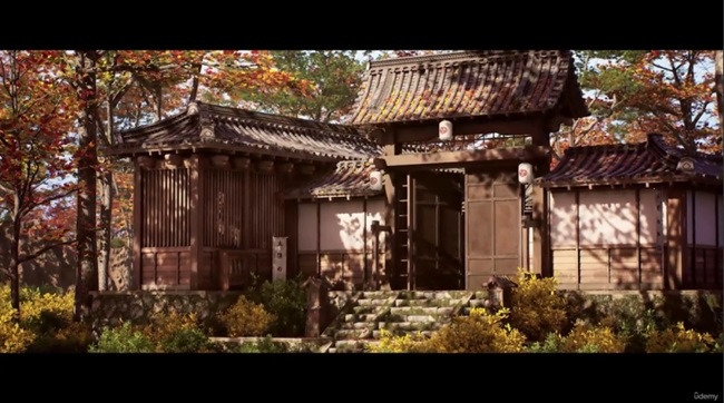 日本小巷 3D 游戏环境制作3ds Max、Substance和Unreal游戏引擎对环境进行建模、纹理和照明的过程-虚幻之初